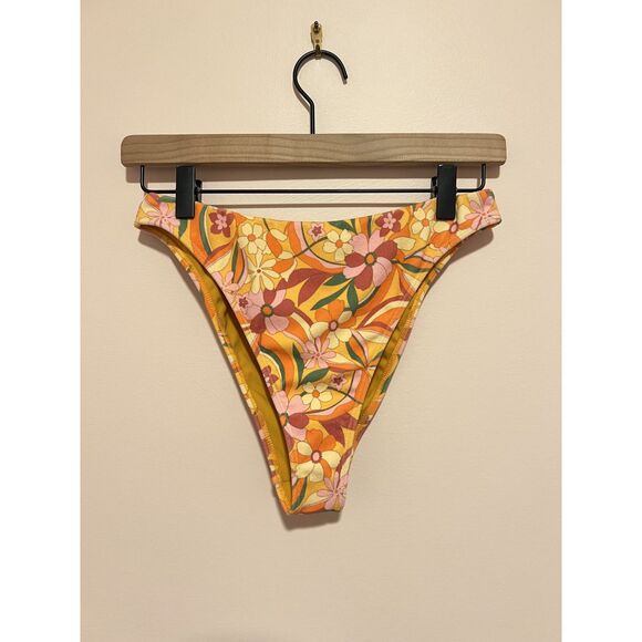 NWOT LA Hearts by PacSun Multicolor Penny Terry High Waisted Bikini M - Picture 8 of 12